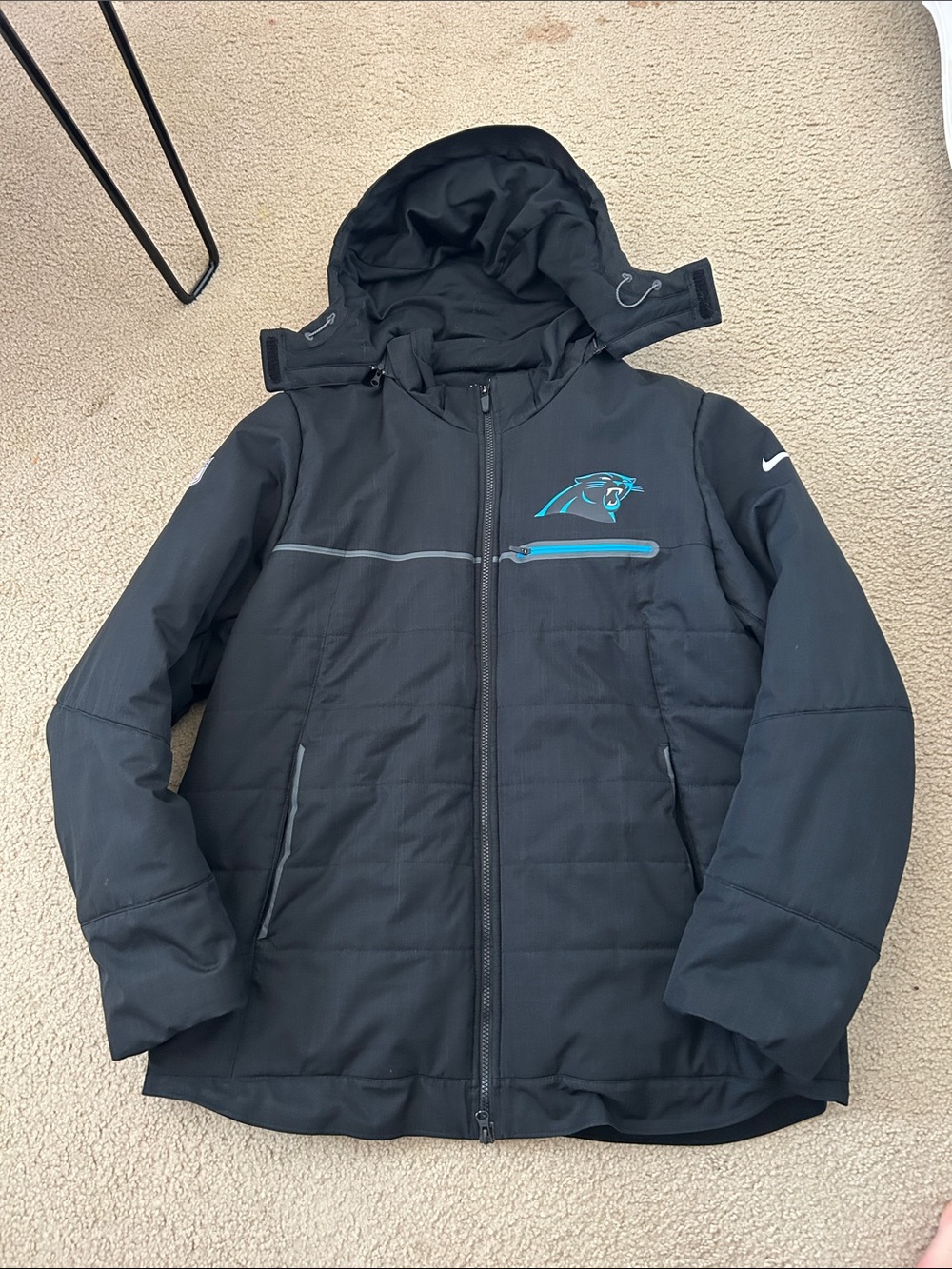 Carolina Panthers Nike On Field Apparel Black Puffer Jacket